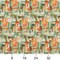 Jamaica - Green,Orange & Rust Abstract & Geometric Upholstery Fabric 54 Inches"